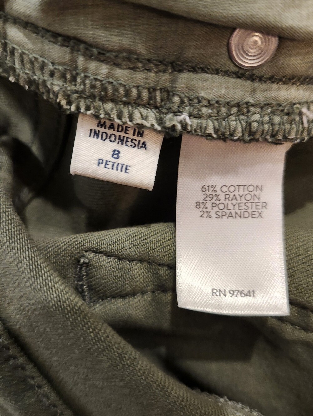 J. Jill Wide Leg Cropped Jeans Size 8p In Light Arugula Green New Condition - Picture 7 of 7